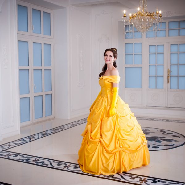Beauty and the Beast belle disney cosplay ball gown