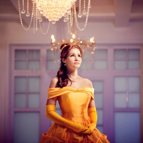 Beauty and the Beast belle disney cosplay ball gown