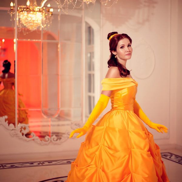 Beauty and the Beast belle disney cosplay ball gown