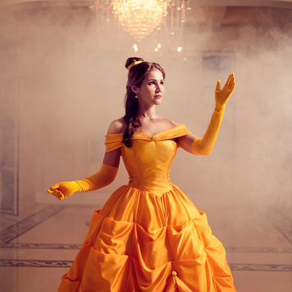 Beauty and the Beast belle disney cosplay ball gown
