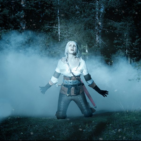 ciri cirilla the witcher 3 wild hunt cosplay white hair