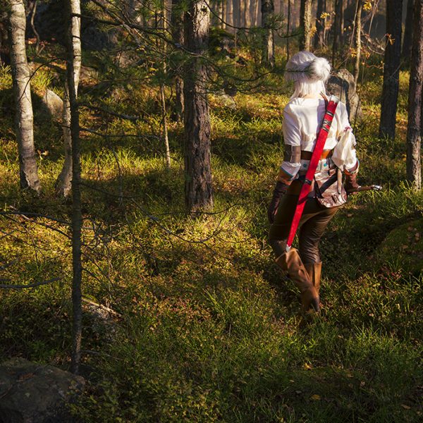 ciri cirilla the witcher 3 wild hunt cosplay forest